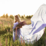 lavender mermaid prom dress