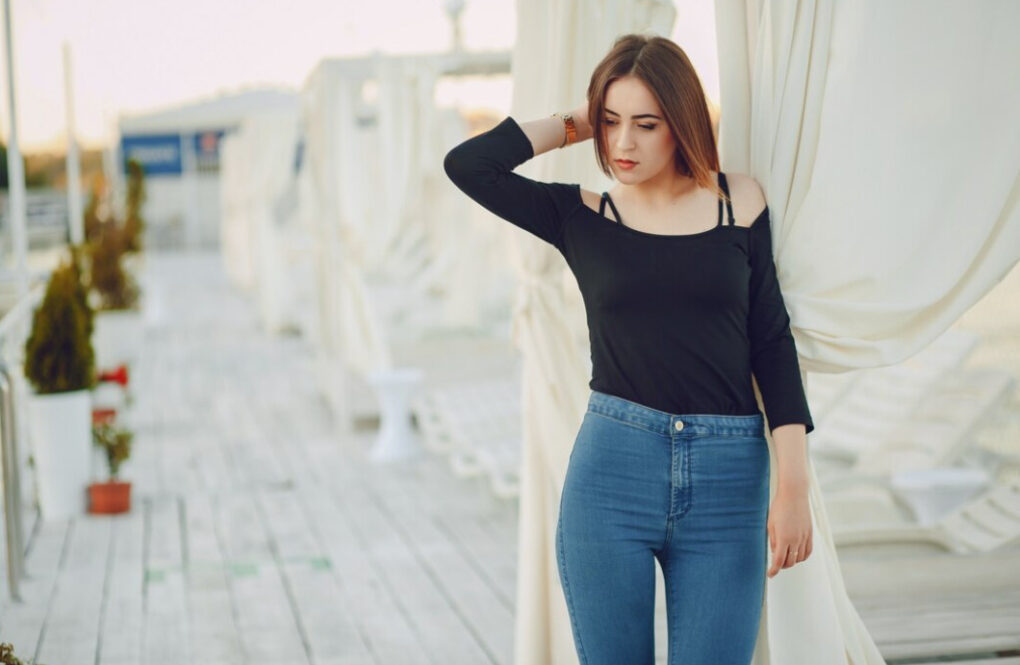 The Allure of the Off-The-Shoulder Black Knit Top