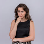 Women's Black Sleeveless Blouses