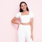 Women's White Cropped Blouses